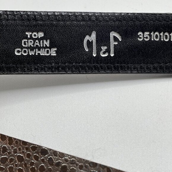 Vintage Indian Blanket Inset Black Leather Removable Buckle Waist Belt 25"-29" - Picture 9 of 10